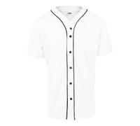 Urban Classics Baseball Mesh Jersey, Camiseta Hombre, Blanco, S