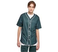 Urban Classics Baseball Mesh Jersey, Camiseta Hombre, Verde/Blanco (Bottlegreen/White), M