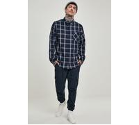 Urban Classics Basic Check Shirt Navy/wht Talla: S | Camisas Casuales Outlet | Unisex | Azul
