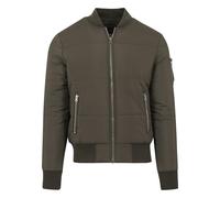 Urban Classics Basic Quilt Bomber Jacket Chaqueta, Verde (Olive 176), S para Hombre