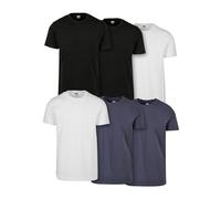 Urban Classics Basic tee 6-Pack, Camiseta para Hombre, Blk/Blk/Wht/Wht/Nvy/Nvy, XXL