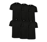 Urban Classics Basic Tee 6-pack, Camiseta para Hombre, Negro (Blk/Blk/Blk/Blk/Blk/Blk), L