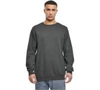 Urban Classics Basic Terry Crew Sudadera, Gris (Charcoal), L para Hombre