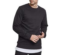 Urban Classics Basic Terry Crew Sudadera, Negro, 3XL para Hombre