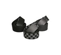 Urban Classics Belts Trio Cinturón, Blk/Blk+blk/Blk+cha/Blk, L/XL Unisex Adulto