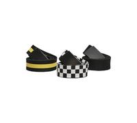 Urban Classics Belts Trio, Cinturón, para Hombre, Multicolor (Black/White/Yellow 01181), No Aplica (Talla del fabricante: S/M)