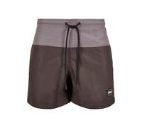 Urban Classics Shorts de baño Block Blackbird/Asphalt 3XL