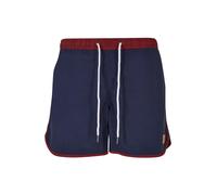 Urban Classics Bañador Retro para Hombre, Color Azul Marino, Ropa de Calle, Borgoña/Midnight Navy, XXL
