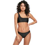 Urban Classics Bikini sin Mangas asimétrico Reciclado para Mujer Parte Superior, Negro, M