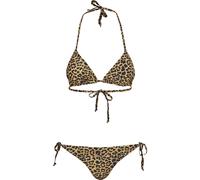 Urban Classics Bikini Triángulo Mujer Leopardo Animal Estampado Neckholder