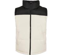 Urban Classics Block Puffer Vest - Chaleco para hombre, color negro y negro, negro/arena blanca, M