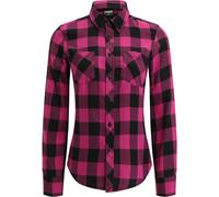 Urban Classics Camisa Damas Camisa Damas Turnup Checked Flannel Wildviolet/Negro XL