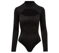 Urban Classics Ladies Velvet Cut-out Turtleneck Body Camiseta, Black, XS para Mujer