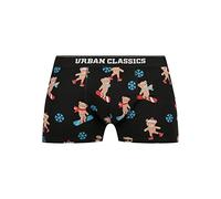 Urban Classics Pantalones Calzoncillos Orgánicos X-Mas 3-Pack Teddy Aop+Jasper+Navy XXL