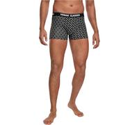 Urban Classics Boxer Shorts 3-Pack Unterhosen Ropa Interior, Branding AOP/Black/Charcoal, S (Pack de 3) para Hombre