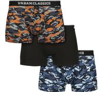 Urban Classics Boxershort Boxer Shorts 3-Pack Azul Camuflaje/Naranja Camuflaje/Negro M