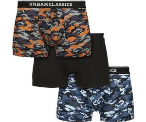 Urban Classics Boxershort Boxer Shorts 3-Pack Azul Camuflaje/Naranja Camuflaje/Negro XL