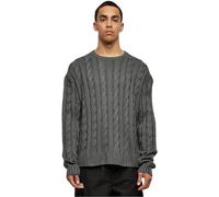 Urban Classics Boxy Sweater Hombre Jersey de Punto Gris XL 100% poliacrílico Rippbündchen Más Grande
