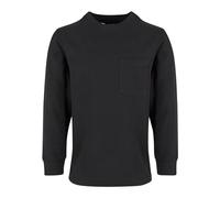 Urban Classics Boys Heavy Oversized Pocket Longsleeve Camiseta, Black, 158/164 cm para Niños