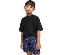 Urban Classics Boys Pattern Swim Shorts, Bañador para Hombre Niños, Anchor/Navy, 146/152