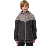 Urban Classics Boys Tech Windrunner-Cortavientos de 2 Tonos Chaqueta, Asphalt/Black, 110 cm-116 cm para Niños
