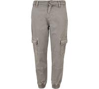 Urban Classics Boys Washed Cargo Twill Jogging Pants Calzoncillos, Grey, 110/116 para Niños