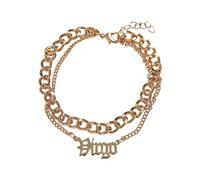 URBAN CLASSICS Brazalete Hombre Mujer con Signo Zodiacal, Doble Cadena, Zodiaco en Metal y Colgante con Brillantes, 12 Variantes, Talla 22 cm o 25 cm
