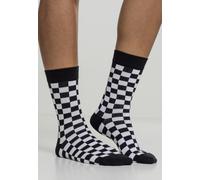 Urban Classics Calcetines Checker Calcetines 2-Pack Negro/White EUR 44
