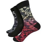 Urban Classics Calcetines De Flores 3-Pack Tres Piezas Unisex 35-47