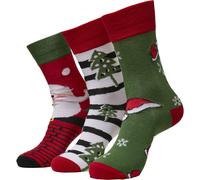 Urban Classics Calcetines De Navidad Rayas Santa 3-Pack