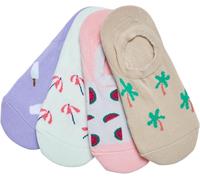 Urban Classics Calcetines de Verano Invisibles de Hilo Reciclado Paquete de 4 Multicolor EUR 44