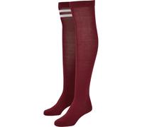 Urban Classics Ladies College Socks 2-Pack, Calcetines Mujer, burgundy, 35-38