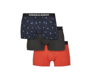 Urban Classics Calzoncillo boxer azul noche / azul cielo / rojo anaranjado / negro moteado 5XL azul noche / azul cielo / rojo anaranjado / negro moteado