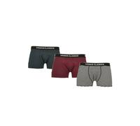 Urban Classics Calzoncillo boxer beige / verde oscuro / rojo cereza / negro M beige / verde oscuro / rojo cereza / negro