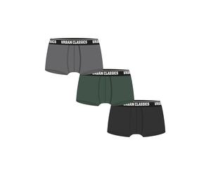 Urban Classics Calzoncillo boxer gris claro / verde oscuro / negro / blanco 6XL gris claro / verde oscuro / negro / blanco