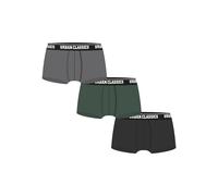 Urban Classics Calzoncillo boxer gris claro / verde oscuro / negro / blanco XXXL EUR