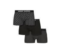 Urban Classics Calzoncillo boxer gris oscuro / negro / blanco M gris oscuro / negro / blanco