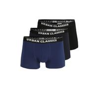 Urban Classics Organic Boxer Shorts 3-Pack, Ropa Interior de los Hombres, Darkblue+Navy+Black, XXL