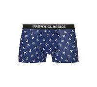 Urban Classics Calzoncillos Tipo bóxer para Hombre (5 Unidades), Anchor AOP+blk+blk+cha+cha, M