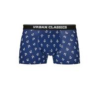 Urban Classics Calzoncillos Tipo bóxer para Hombre (5 Unidades), Anchor AOP+blk+blk+cha+cha, M