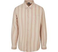 Urban Classics Camisa a rayas Unionbeige/Softseagrass M