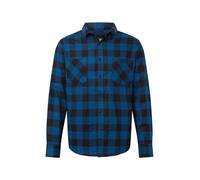 Urban Classics Checked Flanell Shirt Camisa, Multicolor (Blue/Black), S para Hombre