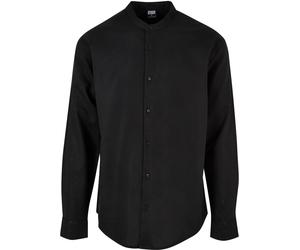 Urban Classics Camisa Cotton Lino Stand Up Cuello Camisa S