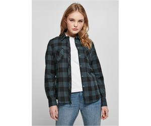 Urban Classics Camisa Damas Camisa Damas Turnup Checked Flannel Jasper/Negro 4XL