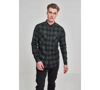 Urban Classics Checked Flanell Shirt Camisa, Multicolor (Blk/Forest), 3XL para Hombre