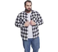 Urban Classics Camisa de franela a cuadros multicolor (negro/blanco) XL para hombre