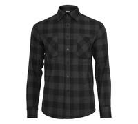 URBAN CLASSICS CAMISA DE FRANELA A CUADROS TB297 Camisa Leñador a cuadros negra
