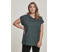 Urban Classics Camisa de mujer Camiseta con hombros alargados Bottlegreen XL