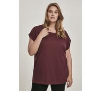Urban Classics Camisa de mujer Camiseta con hombros alargados Redwine XL