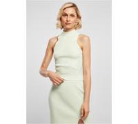 Urban Classics Camisa de mujer Short Rib Knit Top de cuello alto Lightmint L